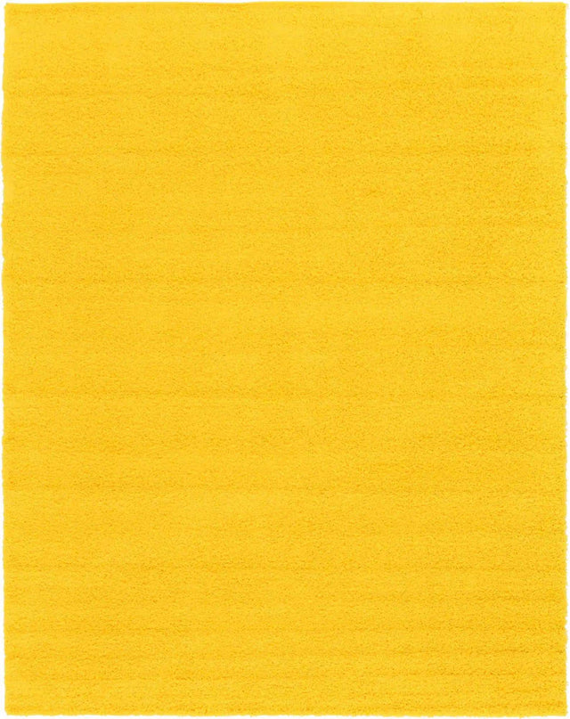 Tuscan Sun Yellow 10' x 13' 1 Solid Shag Rectangle Area Rug Thick Soft Touch Fluffy & Plush Shaggy Pile