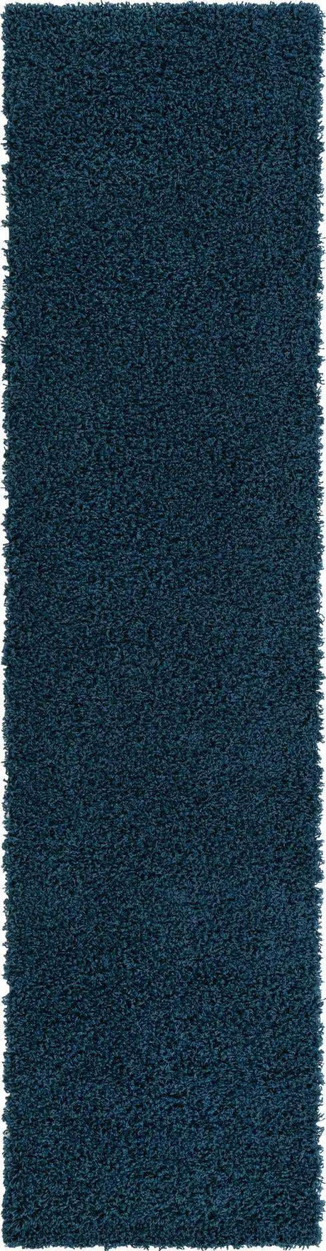 Sapphire Blue 2' 7 x 10' Solid Shag Runner Area Rug Thick Soft Touch Fluffy & Plush Shaggy Pile