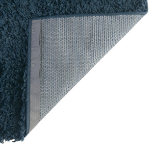 Sapphire Blue 3' 1 x 5' 3 Solid Shag Rectangle Area Rug Thick Soft Touch Fluffy & Plush Shaggy Pile