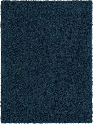 Sapphire Blue 8' x 11' Solid Shag Rectangle Rug