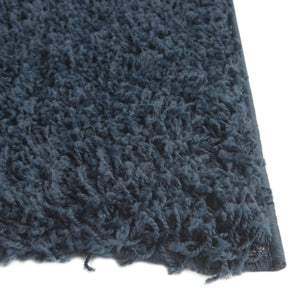 Sapphire Blue 2' 7 x 10' Solid Shag Runner Area Rug Thick Soft Touch Fluffy & Plush Shaggy Pile