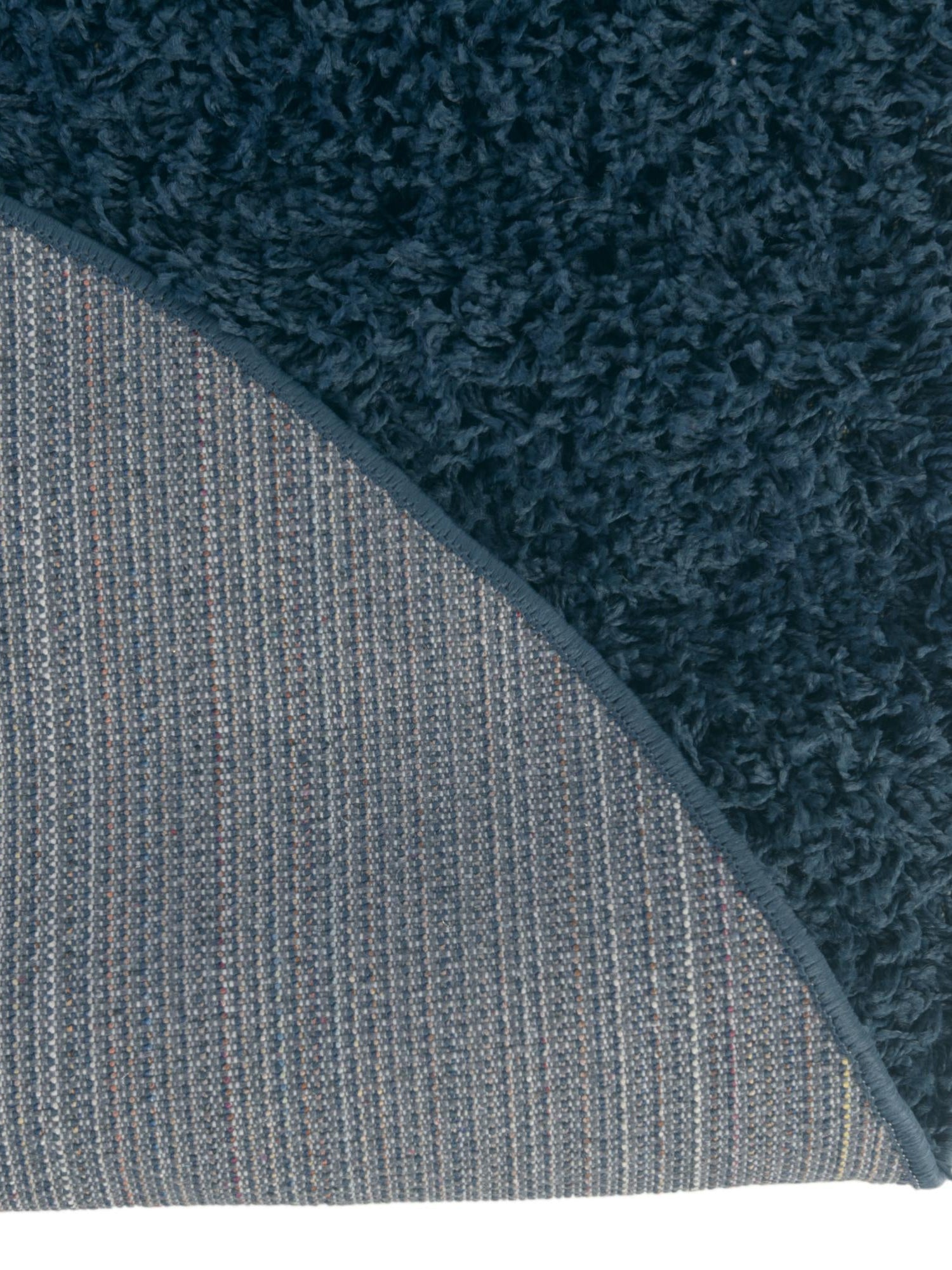 Sapphire Blue 10' x 10' Solid Shag Round Area Rug Thick Soft Touch Fluffy & Plush Shaggy Pile Durable Minimalist Carpet for Classic Interior Design for Sale at Rug Engine