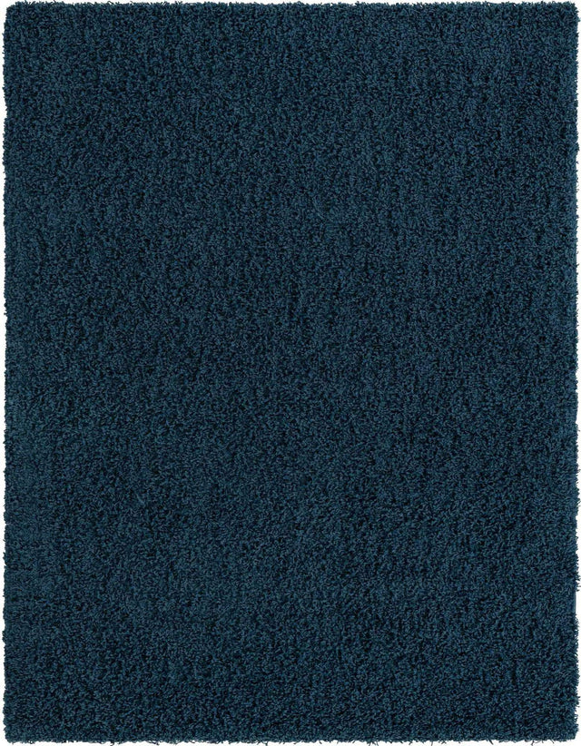 Sapphire Blue 10' x 13' 1 Solid Shag Rectangle Area Rug Thick Soft Touch Fluffy & Plush Shaggy Pile