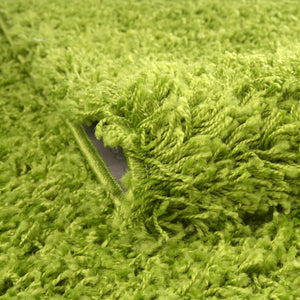 Grass Green 5' 1 x 8' Solid Shag Rectangle Rug