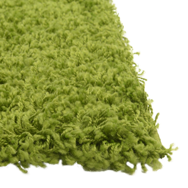 Grass Green 5' 1 x 8' Solid Shag Rectangle Rug