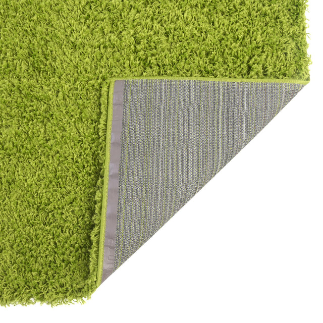 Grass Green 3' 1 x 5' 3 Solid Shag Rectangle Area Rug Thick Soft Touch Fluffy & Plush Shaggy Pile