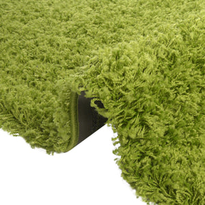 Grass Green 3' 1 x 5' 3 Solid Shag Rectangle Area Rug Thick Soft Touch Fluffy & Plush Shaggy Pile