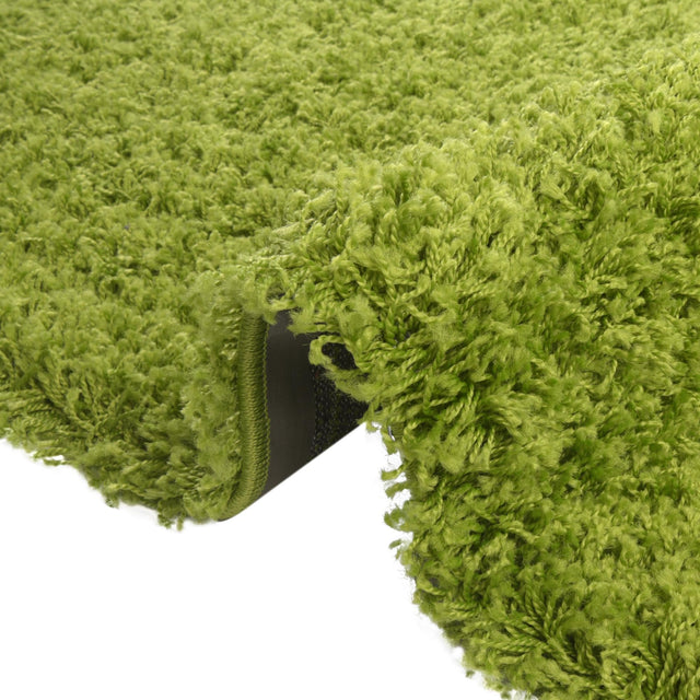 Grass Green 3' 1 x 5' 3 Solid Shag Rectangle Area Rug Thick Soft Touch Fluffy & Plush Shaggy Pile