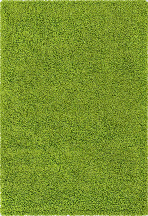Grass Green 6' 1 x 9' Solid Shag Rectangle Area Rug Thick Soft Touch Fluffy & Plush Shaggy Pile