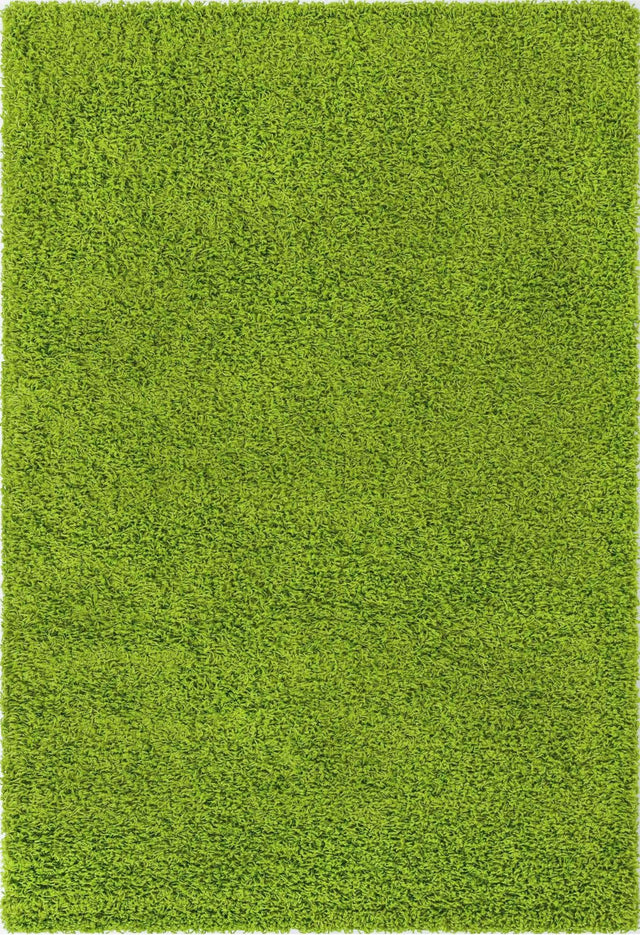 Grass Green 6' 1 x 9' Solid Shag Rectangle Area Rug Thick Soft Touch Fluffy & Plush Shaggy Pile