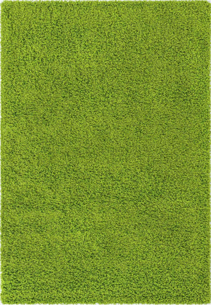 Grass Green 4' 1 x 6' 1 Solid Shag Rectangle Rug