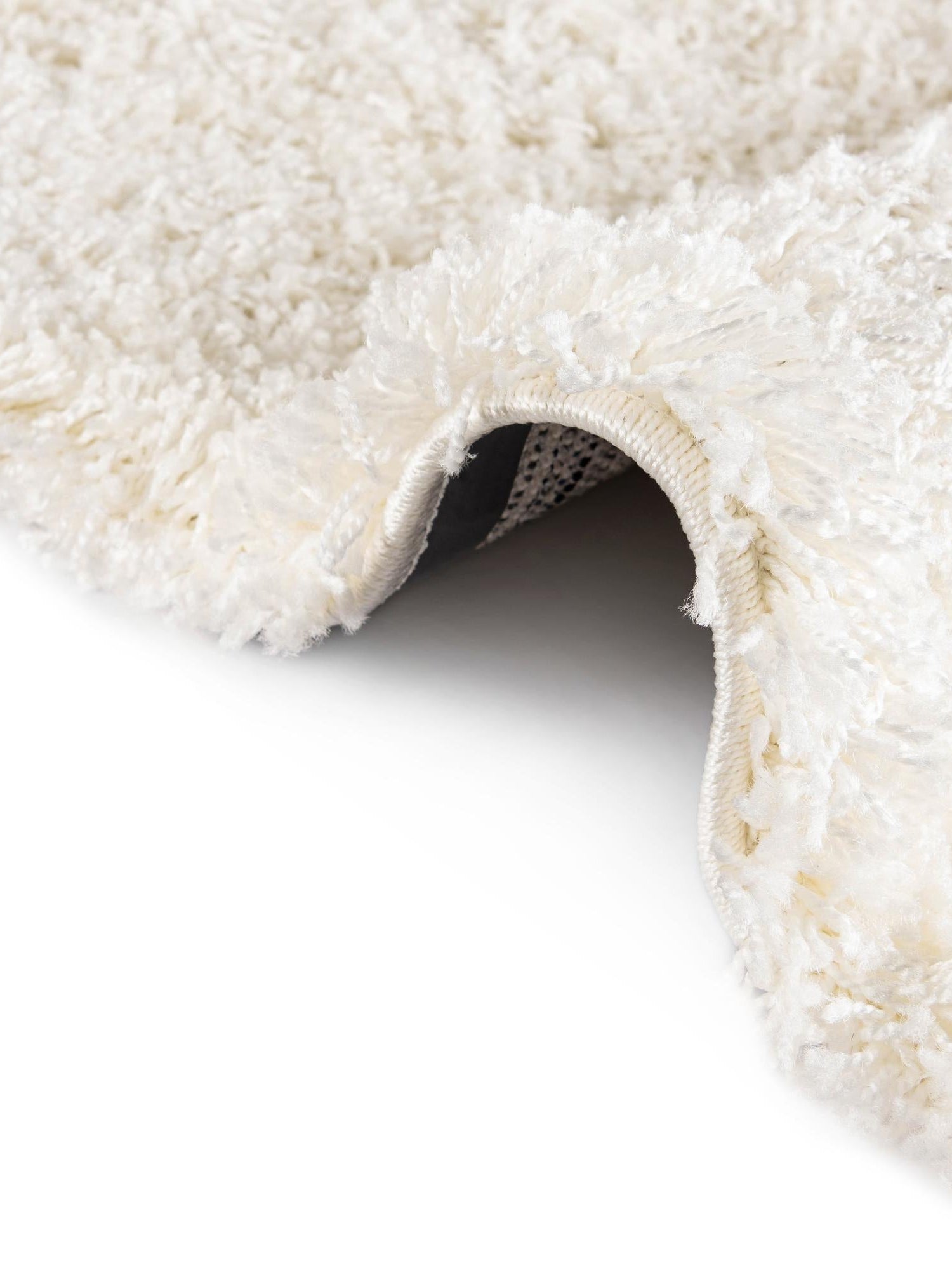 Snow White 3' 1 x 3' 1 Solid Shag Square Area Rug Thick Soft Touch Fluffy & Plush Shaggy Pile Durable Minimalist Carpet for Classic Interior Design for Sale at Rug Engine