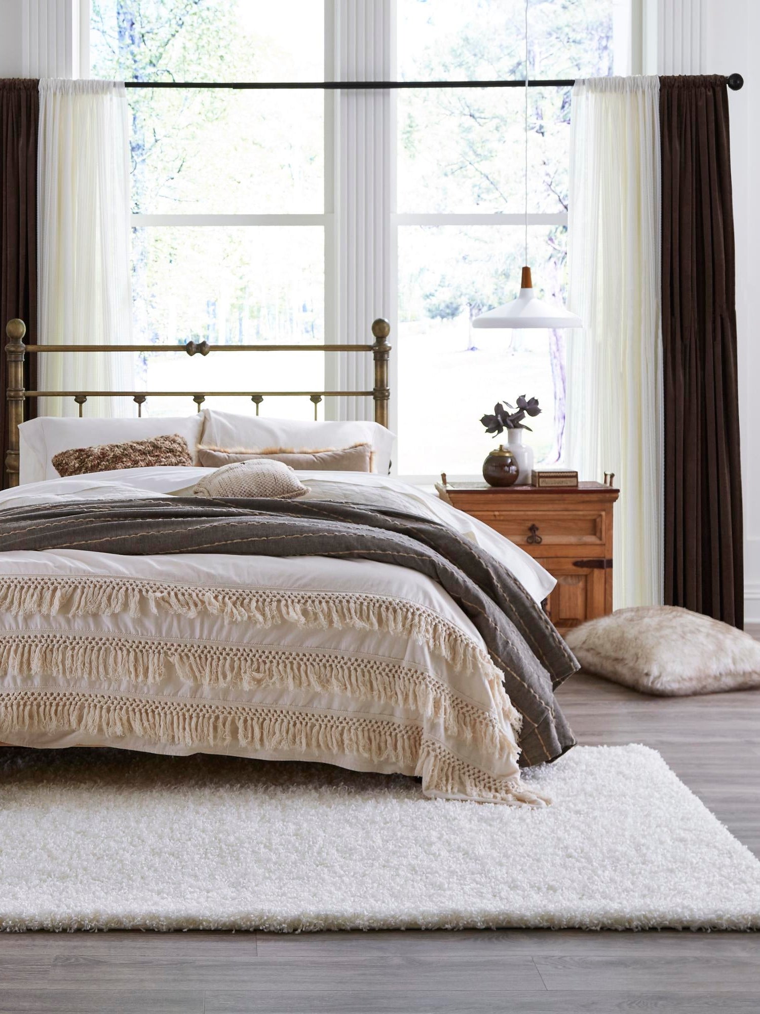 Snow White 7' 10 x 11' Solid Shag Rectangle Area Rug Thick Soft Touch Fluffy & Plush Shaggy Pile Durable Minimalist Carpet for Classic Interior Design for Sale at Rug Engine