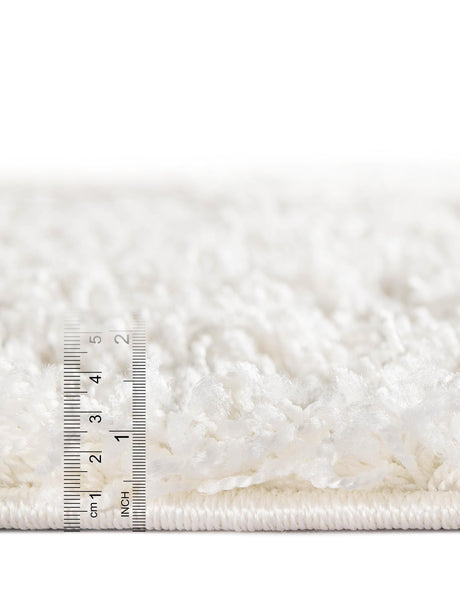 Snow White 5' 3 x 8' Solid Shag Rectangle Area Rug Thick Soft Touch Fluffy & Plush Shaggy Pile Discounted Clearance Final Sale