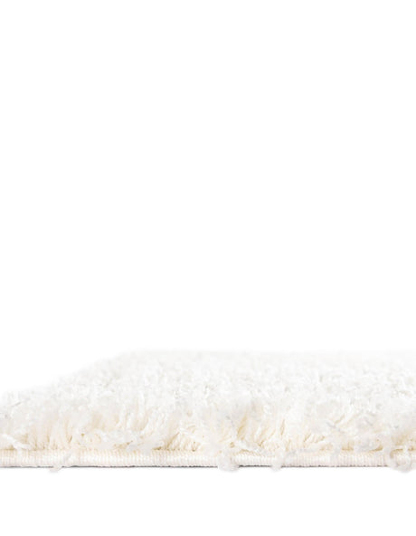 Snow White 5' 3 x 8' Solid Shag Rectangle Area Rug Thick Soft Touch Fluffy & Plush Shaggy Pile Discounted Clearance Final Sale