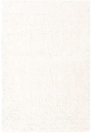 Snow White 6' 1 x 9' Solid Shag Rectangle Area Rug Thick Soft Touch Fluffy & Plush Shaggy Pile