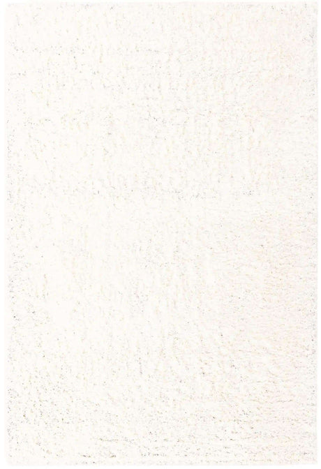 Snow White 6' 1 x 9' Solid Shag Rectangle Area Rug Thick Soft Touch Fluffy & Plush Shaggy Pile