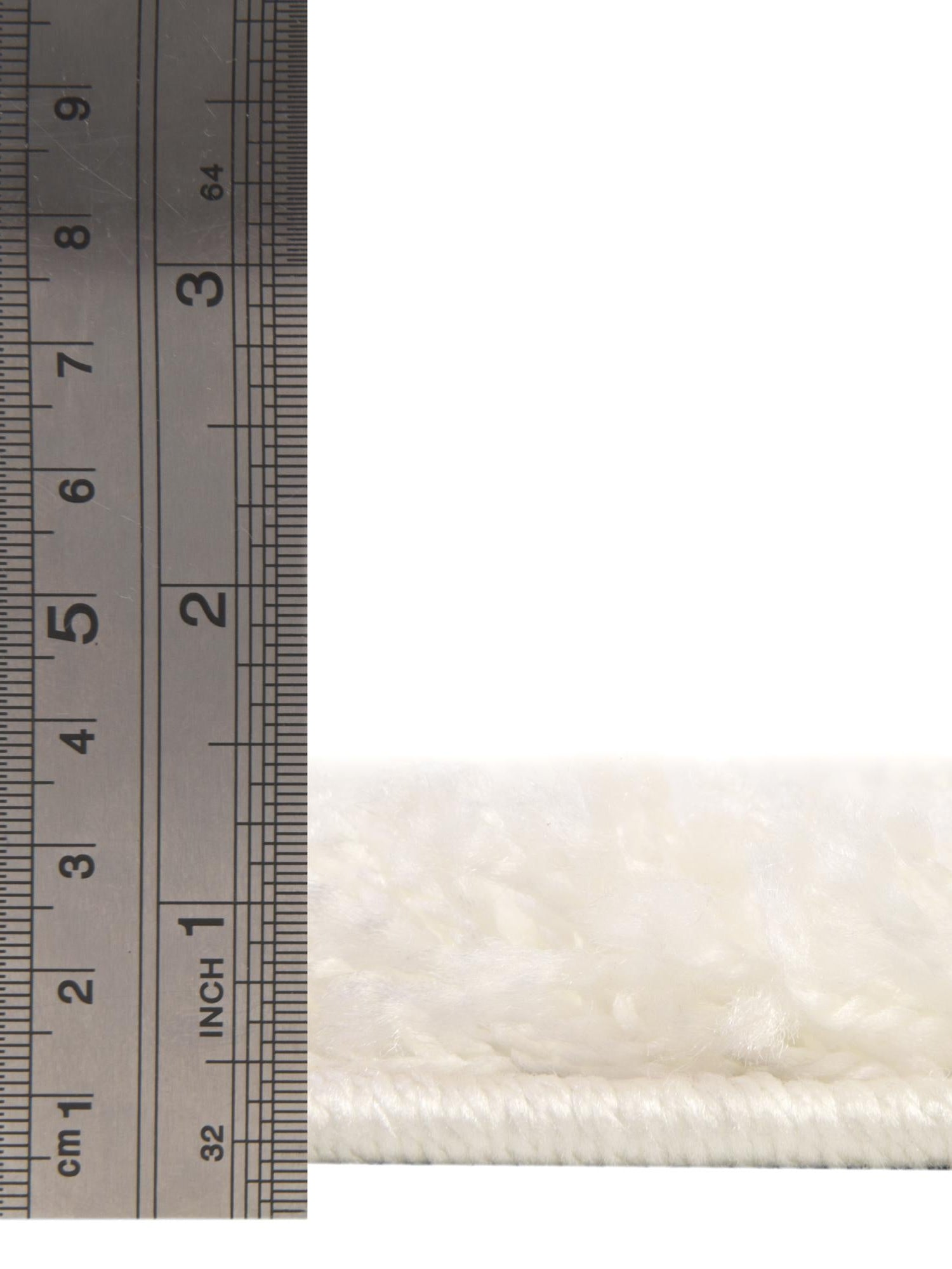 Snow White 7' 1 x 7' 1 Solid Shag Round Area Rug Thick Soft Touch Fluffy & Plush Shaggy Pile Durable Minimalist Carpet for Classic Interior Design for Sale at Rug Engine