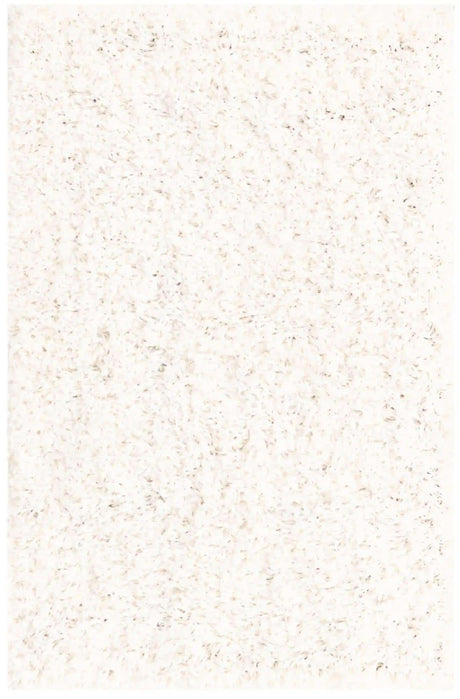 Snow White 2' x 3' 1 Solid Shag Rectangle Area Rug Thick Soft Touch Fluffy & Plush Shaggy Pile