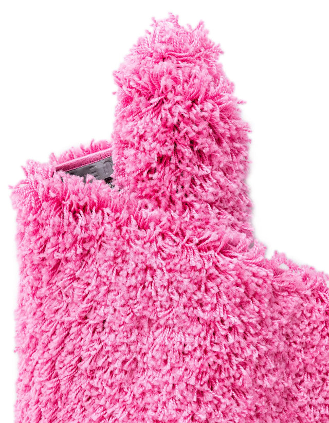 Taffy Pink 5' 3 x 5' 3 Solid Shag Round Area Rug Thick Soft Touch Fluffy & Plush Shaggy Pile