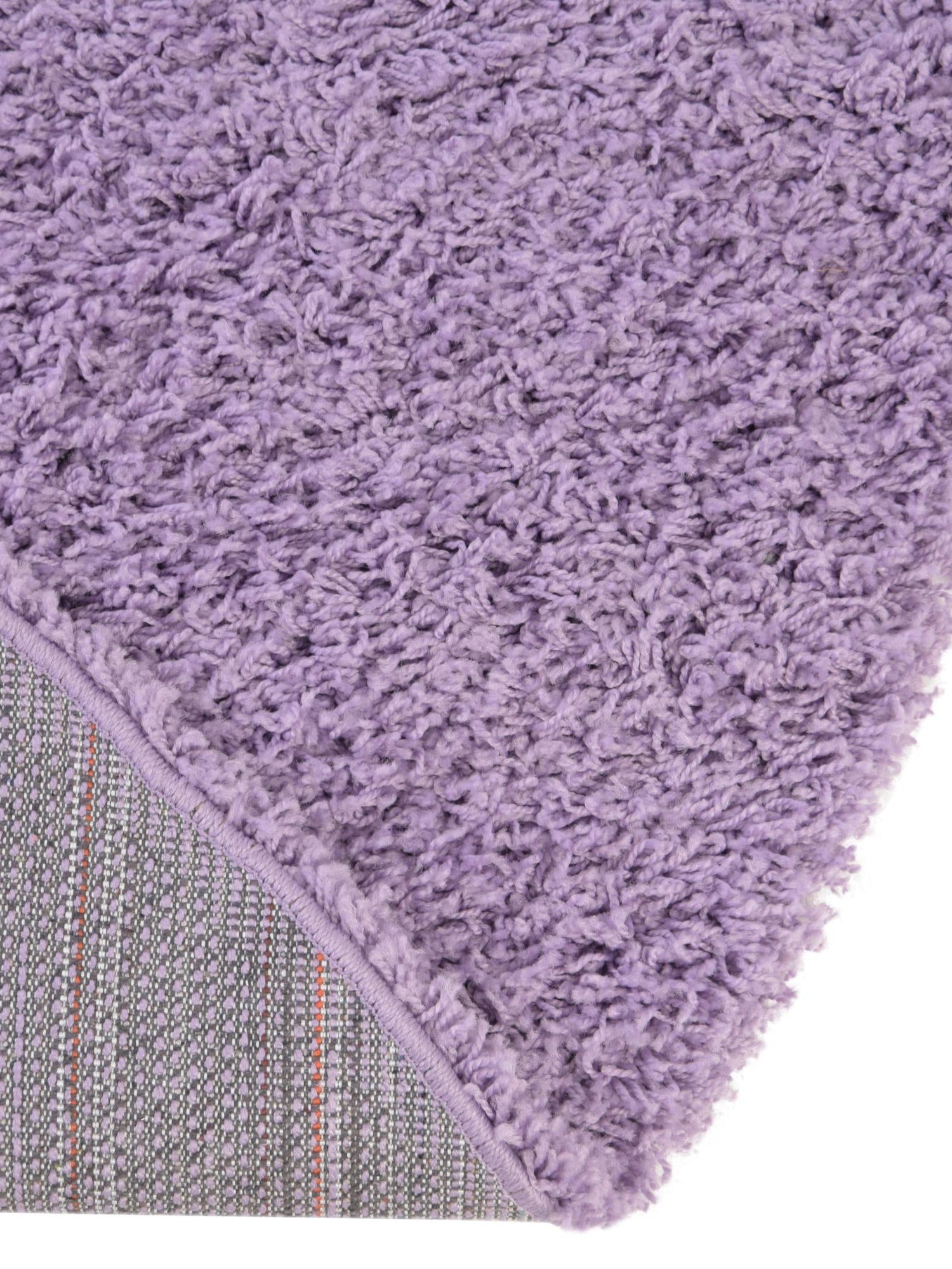 Lilac 4' 1 x 4' 1 Solid Shag Round Area Rug Thick Soft Touch Fluffy & Plush Shaggy Pile Durable Minimalist Carpet for Classic Interior Design for Sale at Rug Engine