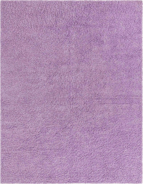 Lilac 10' x 13' 1 Solid Shag Rectangle Area Rug Thick Soft Touch Fluffy & Plush Shaggy Pile