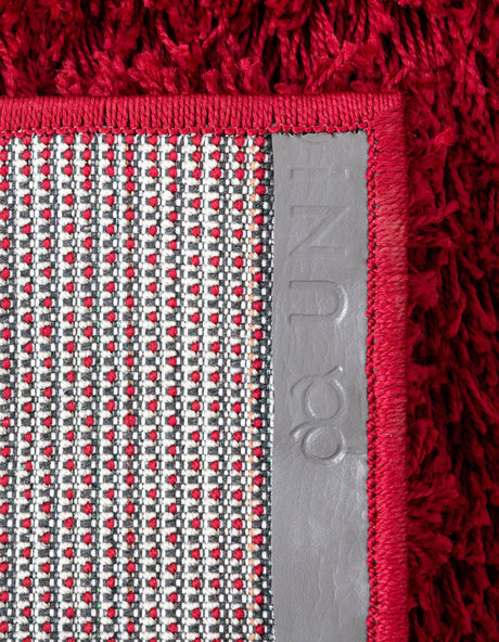 Cherry Red 2' 1 x 6' 5 Solid Shag Runner Area Rug Thick Soft Touch Fluffy & Plush Shaggy Pile Durable Minimalist Carpet for Classic Interior Design for Sale at Rug Engine