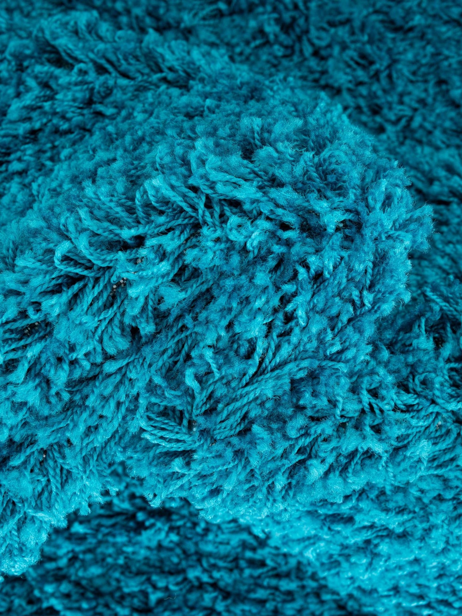 Turquoise 2' 7 x 13' 1 Solid Shag Runner Area Rug Thick Soft Touch Fluffy & Plush Shaggy Pile Durable Minimalist Carpet for Classic Interior Design for Sale at Rug Engine