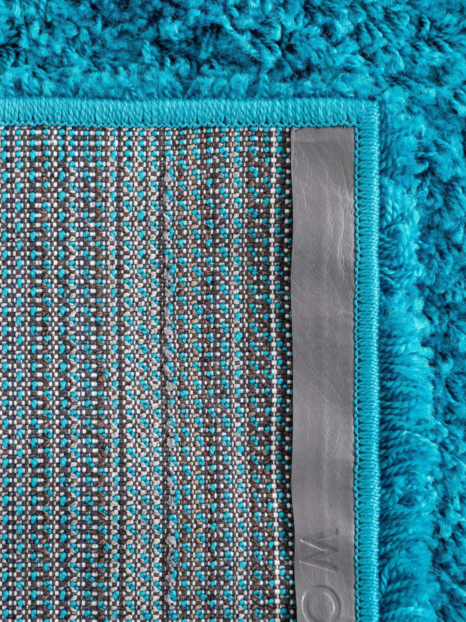 Turquoise 2' 7 x 16' 5 Solid Shag Runner Area Rug Thick Soft Touch Fluffy & Plush Shaggy Pile Durable Minimalist Carpet for Classic Interior Design for Sale at Rug Engine