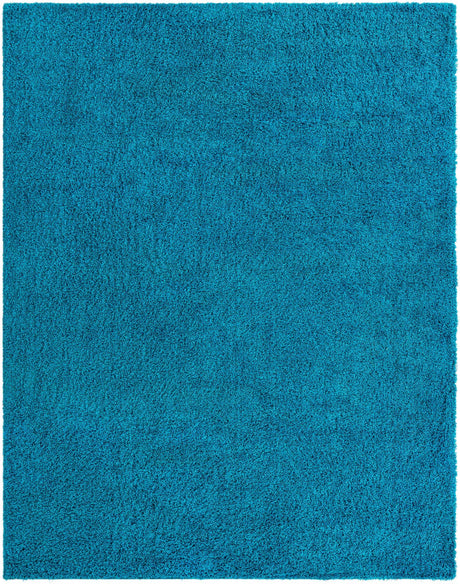 Turquoise 10' x 13' 1 Solid Shag Rectangle Area Rug Thick Soft Touch Fluffy & Plush Shaggy Pile