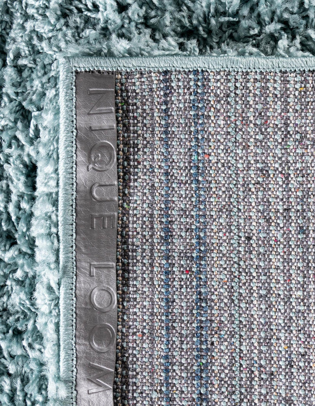 Light Slate Blue 7' 10 x 7' 10 Solid Shag Square Area Rug Thick Soft Touch Fluffy & Plush Shaggy Pile
