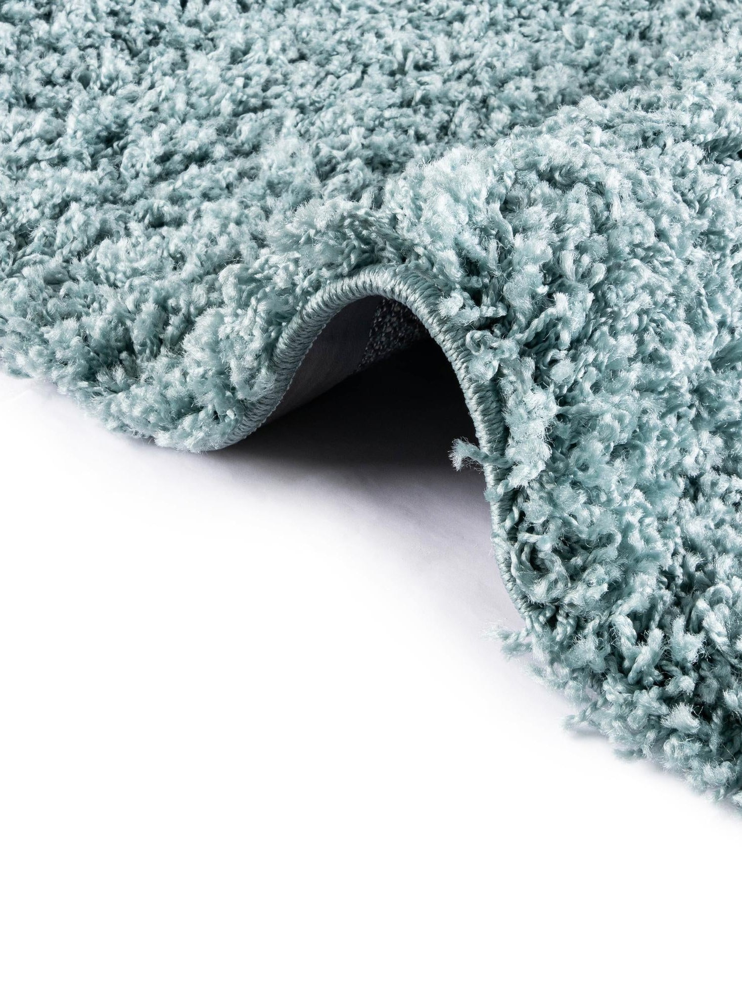 Light Slate Blue 4' 1 x 6' 1 Solid Shag Rectangle Area Rug Thick Soft Touch Fluffy & Plush Shaggy Pile