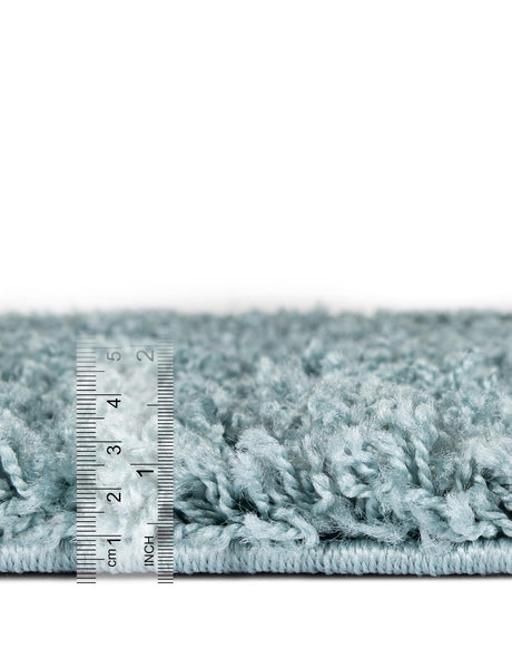 Light Slate Blue 2' 7 x 10' Solid Shag Runner Area Rug Thick Soft Touch Fluffy & Plush Shaggy Pile