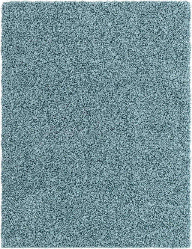 Light Slate Blue 10' x 13' 1 Solid Shag Rectangle Area Rug Thick Soft Touch Fluffy & Plush Shaggy Pile