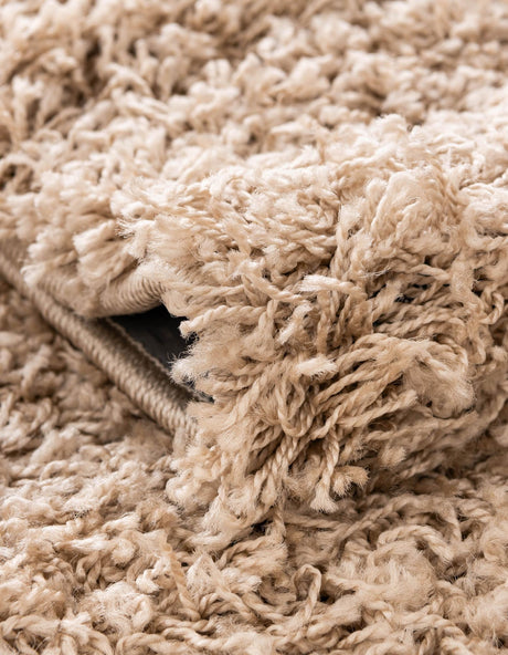 Taupe 2' x 6' 5 Solid Shag Runner Area Rug Thick Soft Touch Fluffy & Plush Shaggy Pile Discounted Clearance Final Sale Durable Minimalist Carpet for Classic Interior Design for Sale at Rug Engine