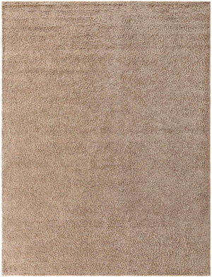 Taupe 10' x 13' Solid Shag Rectangle Rug