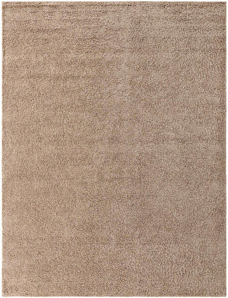 Taupe 10' x 13' 1 Solid Shag Rectangle Area Rug Thick Soft Touch Fluffy & Plush Shaggy Pile