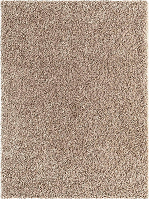 Taupe 9' x 12' Solid Shag Rectangle Rug
