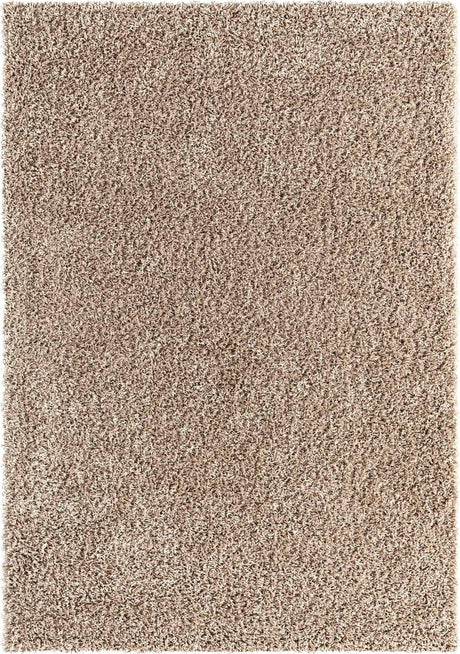 Taupe 4' 1 x 6' 1 Solid Shag Rectangle Rug