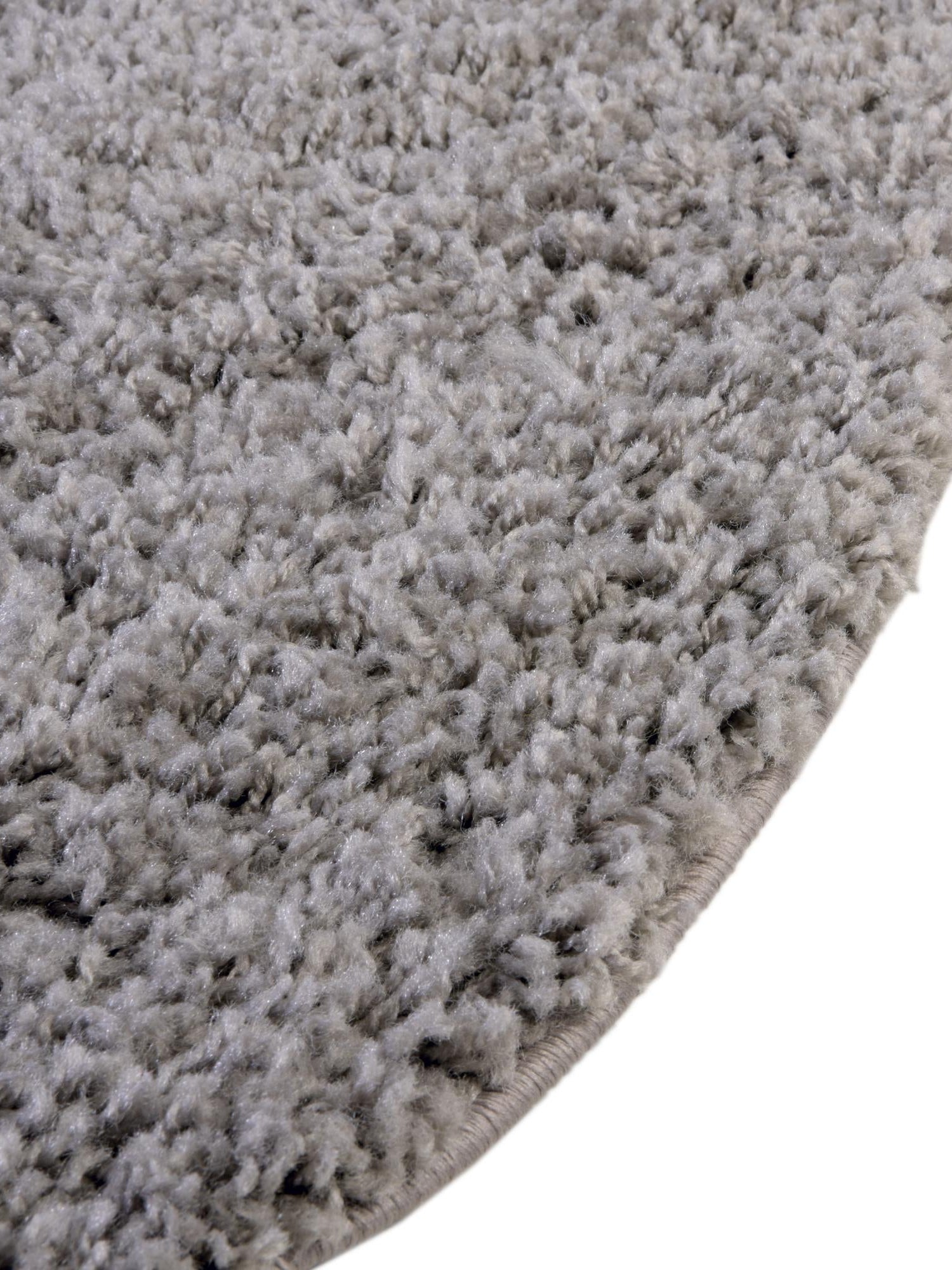 Cloud Gray 4' 1 x 4' 1 Solid Shag Round Area Rug Thick Soft Touch Fluffy & Plush Shaggy Pile Durable Minimalist Carpet for Classic Interior Design for Sale at Rug Engine
