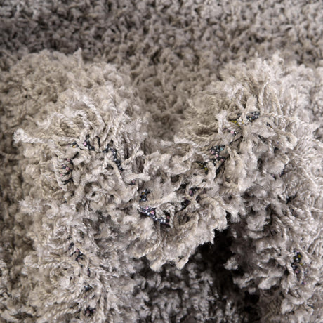 Cloud Gray 4' 1 x 4' 1 Solid Shag Round Area Rug Thick Soft Touch Fluffy & Plush Shaggy Pile Durable Minimalist Carpet for Classic Interior Design for Sale at Rug Engine