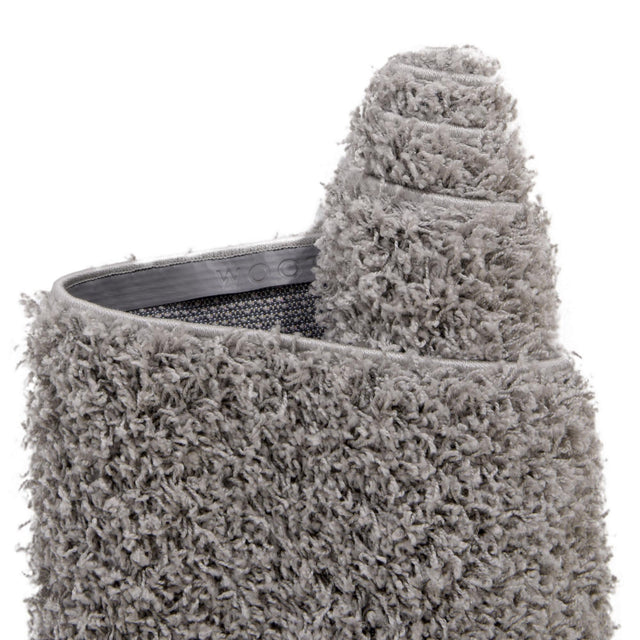 Cloud Gray 4' 1 x 4' 1 Solid Shag Round Area Rug Thick Soft Touch Fluffy & Plush Shaggy Pile
