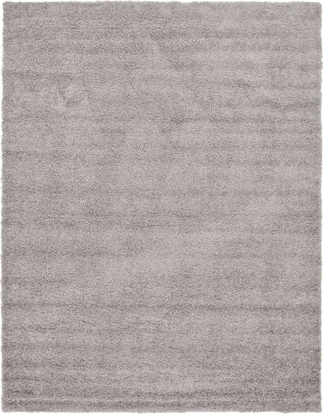 Cloud Gray 10' x 13' 1 Solid Shag Rectangle Area Rug Thick Soft Touch Fluffy & Plush Shaggy Pile