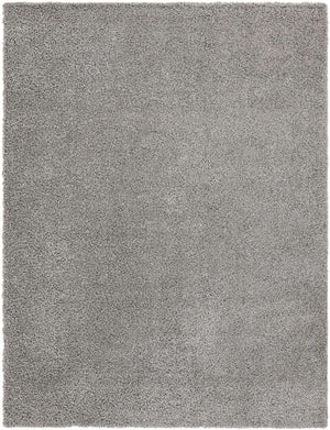 Cloud Gray 9' x 12' 2 Solid Shag Rectangle Rug