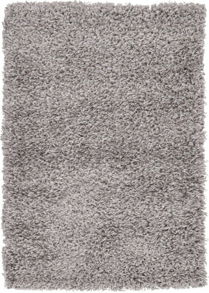 Cloud Gray 2' 2 x 3' 1 Solid Shag Rectangle Rug