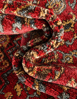 Red 2' x 8' Sahand Runner Area Rug Affordable Easy Clean Traditional Design Durable Carpet for Home Interior Design Living Room Dining Office for Sale at Rug Engine