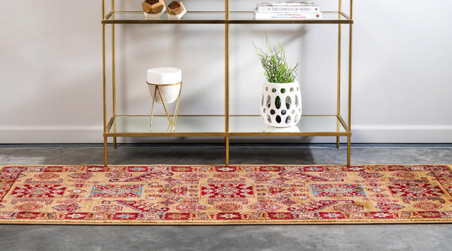 Beige 2' x 6' 2 Sahand Runner Area Rug Affordable Easy Clean Traditional Design Durable Carpet for Home Interior Design Living Room Dining Office for Sale at Rug Engine