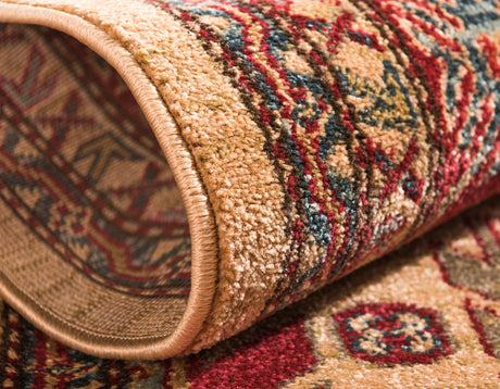 Beige 2' x 6' 1 Sahand Runner Area Rug Affordable Easy Clean Traditional Design Durable Carpet for Home Interior Design Living Room Dining Office for Sale at Rug Engine