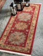 Red 2' x 6' 1 Sahand Runner Area Rug Affordable Easy Clean Traditional Design Durable Carpet for Home Interior Design Living Room Dining Office for Sale at Rug Engine