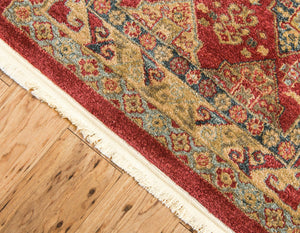 Red 2' 7 x 10' Sahand Runner Area Rug Affordable Easy Clean Traditional Design Durable Carpet for Home Interior Design Living Room Dining Office for Sale at Rug Engine